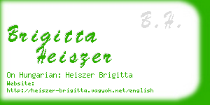 brigitta heiszer business card